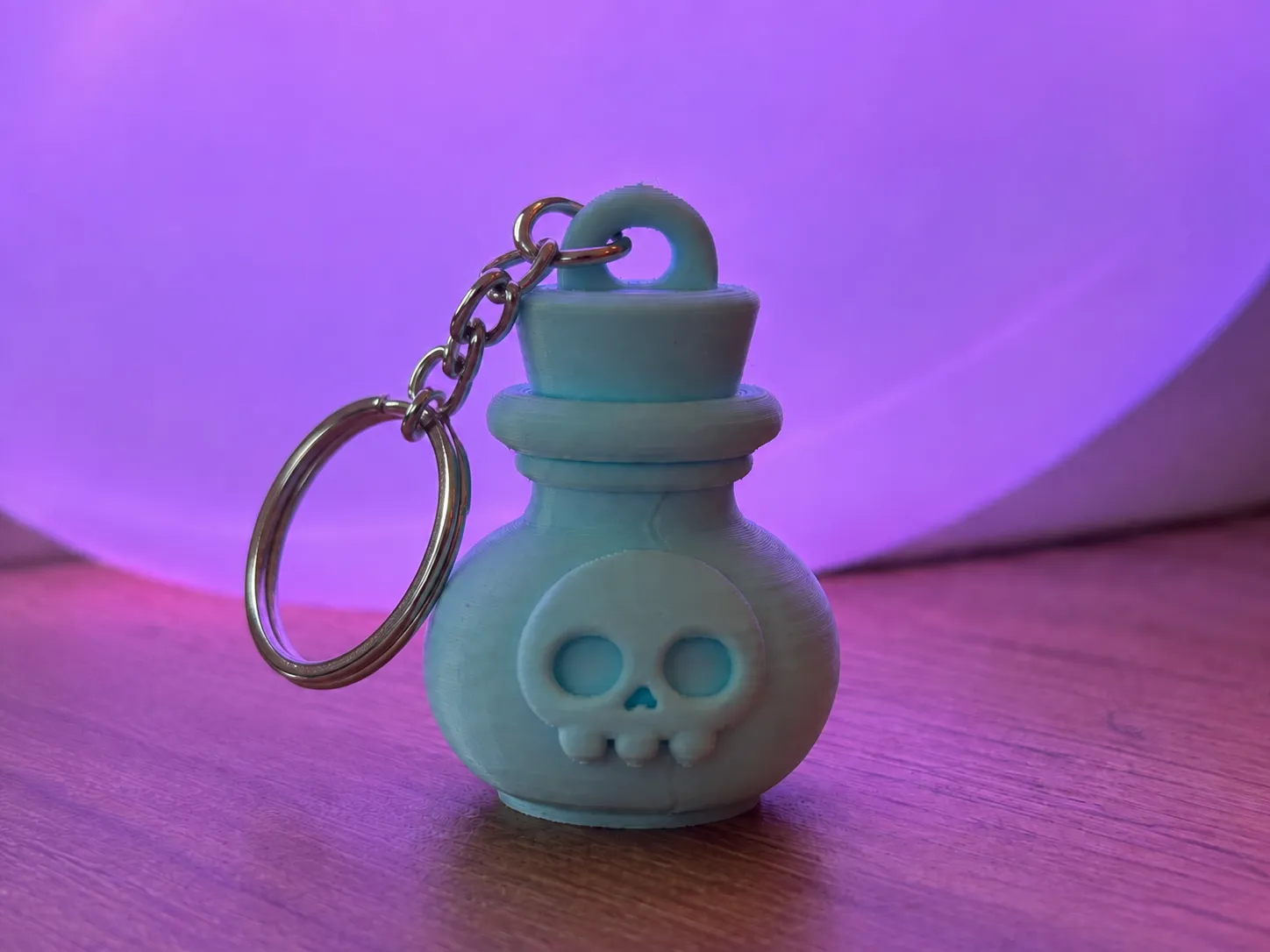 Skull Potion Bottle Keychain &mdash; Puni Labs product photo