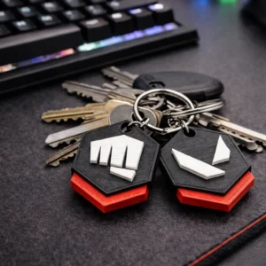 Valorant Riot Buddy-Inspired Keychain