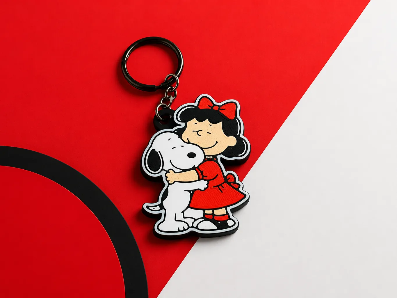 Snoopy-inspired keychain &mdash; Puni Labs product photo