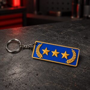 Gold Nova III CS:GO keychain with metal ring &mdash; Puni Labs