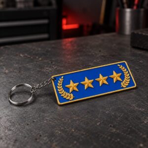 Gold Nova Master CS:GO keychain with metal ring &mdash; Puni Labs