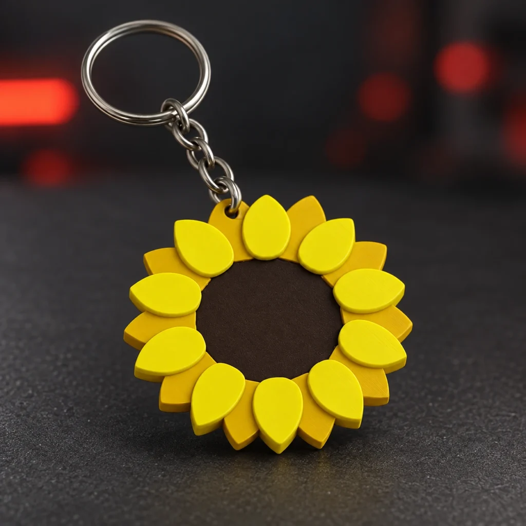Sunflower NFC Keychain