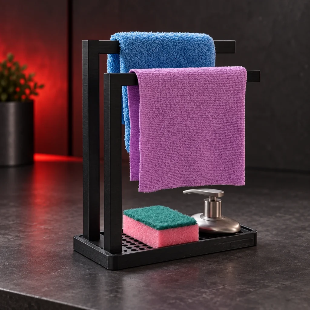 Sink Organizer with Cloth Holder