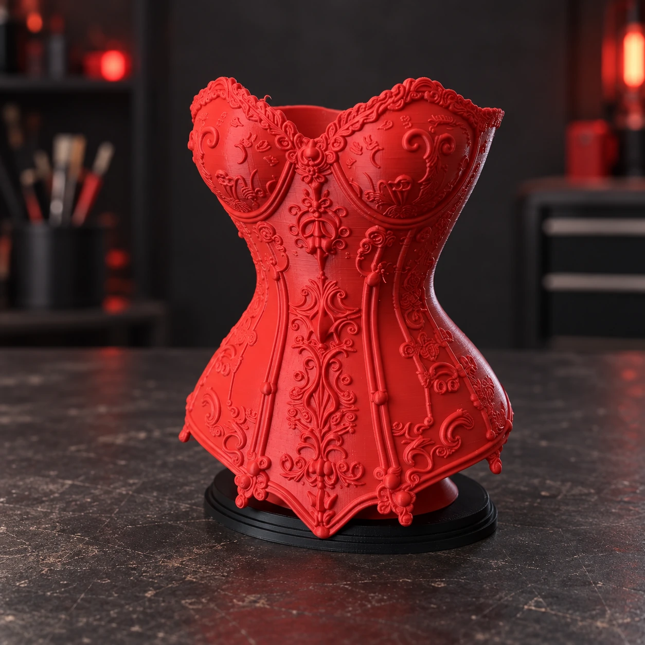 Gothic Corset Makeup Holder &mdash; Puni Labs