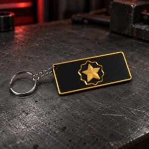 Distinguished Master Guardian CS:GO keychain with metal ring &mdash; Puni Labs