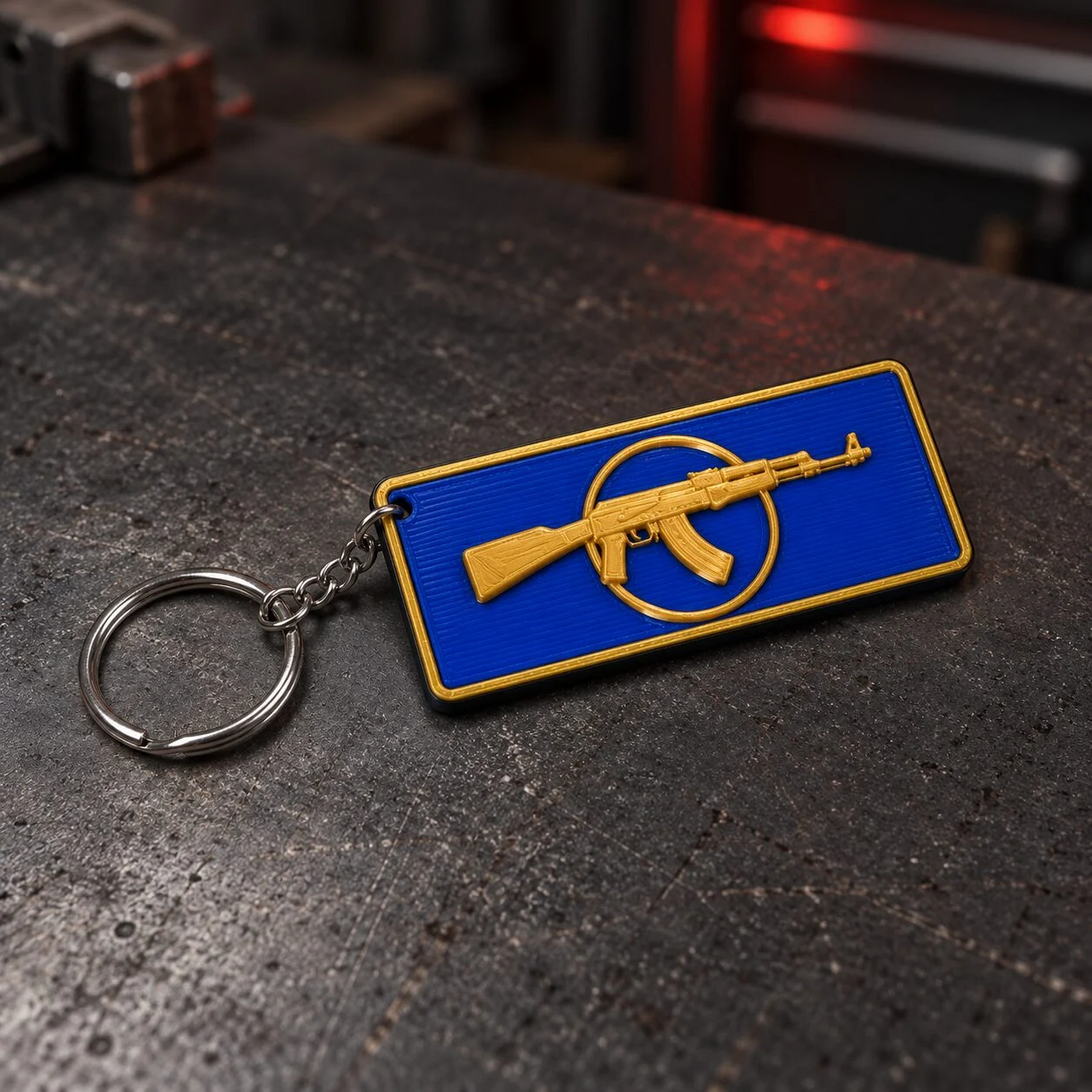 Master Guardian I CS:GO keychain with metal ring &mdash; Puni Labs