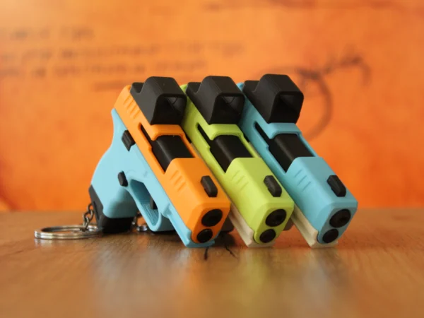 HellCat miniature slide-action fidget keychain